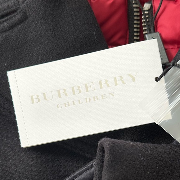 NWT Sz 8 BURBERRY 2-in-1 Wool Peacoat and puffy vest. - Picture 10 of 16